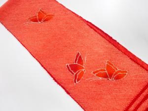 正絹　振袖用　絞り　帯揚げ